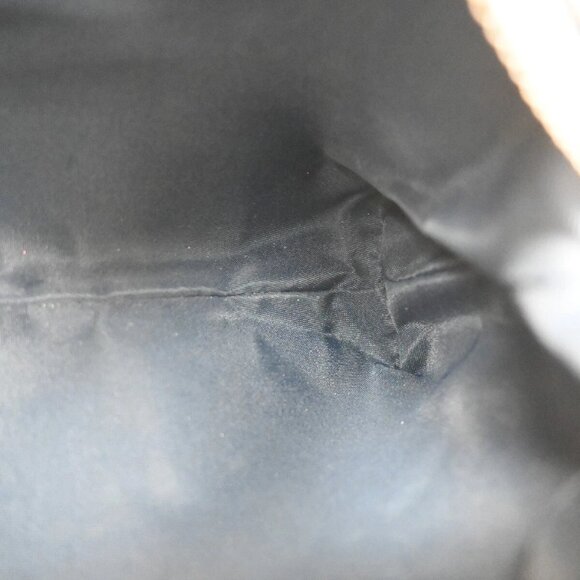 CHRISTIAN DIOR Logo Trotter Pattern Denim Pouch Bag Canvas Leather - Picture 8 of 16